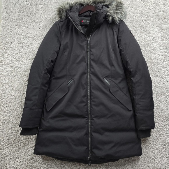 Pajar Coat Womens Large Black Amberly Down Parka Survival Outdoor Gorpcore - Picture 1 of 16
